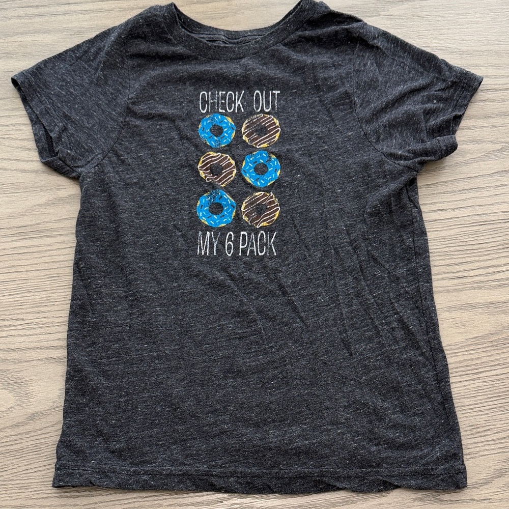 Kids (sz 7) The Original Retro Brand- Check Out My 6 Pack-Tri-blend Tee